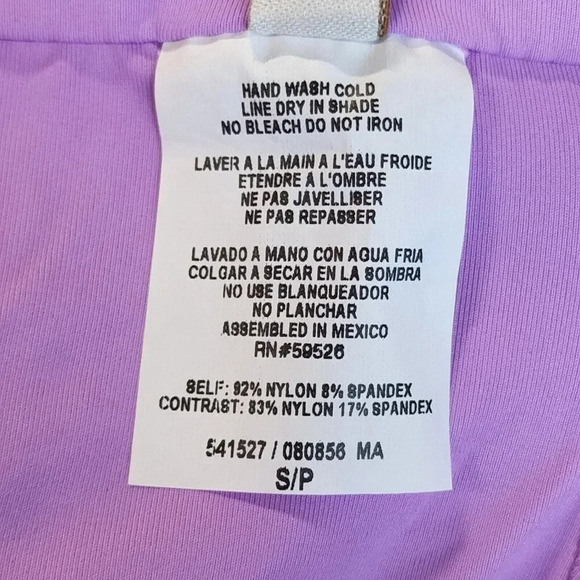 Becca Tessa High Neck One Piece Swimsuit in Orchid Size S NWT $148 - Picture 9 of 12